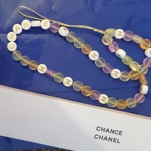 CHANCE CHANEL Pastel Beaded Phone Charm